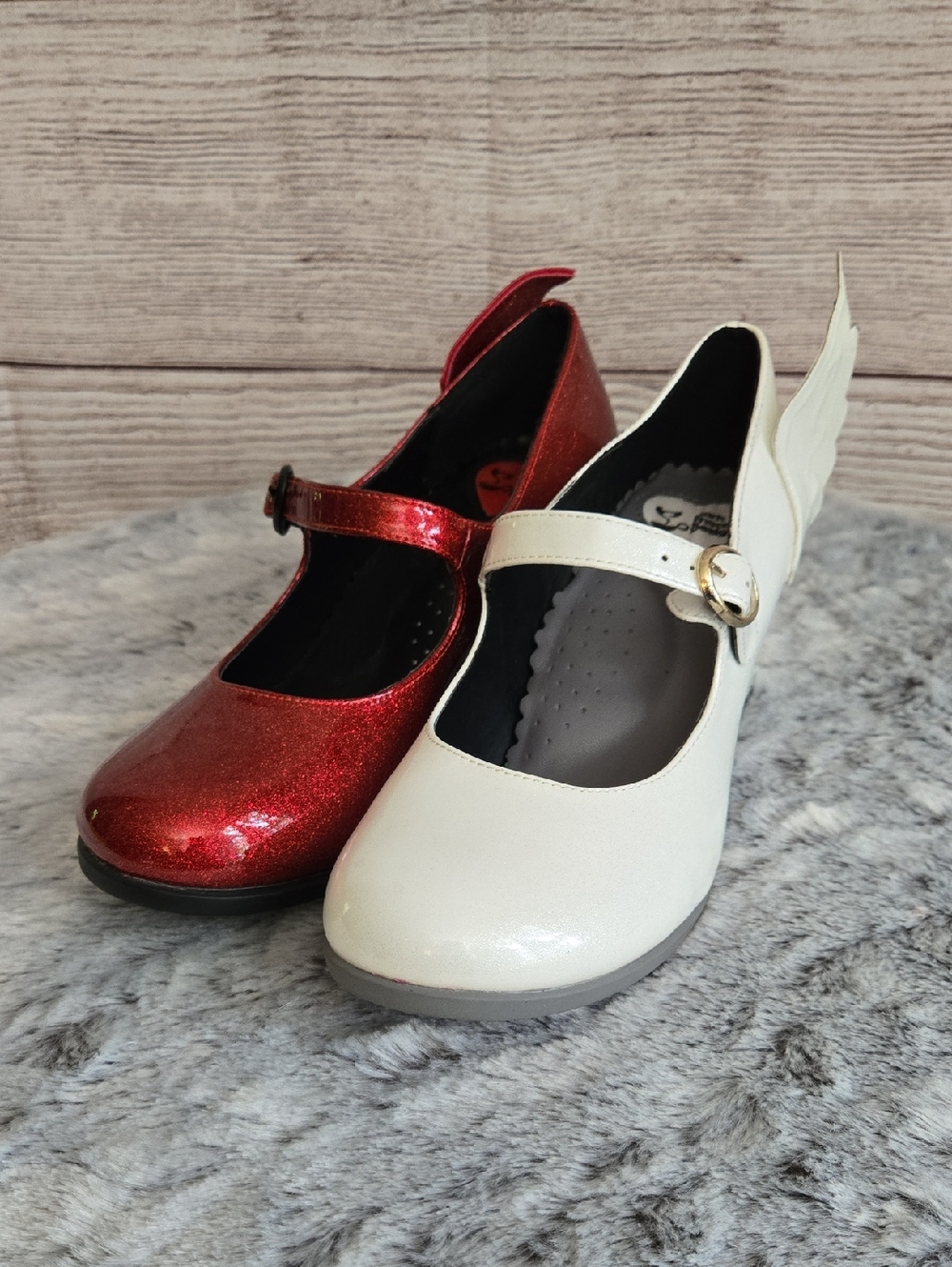 Dark Chocolate Design Angel/Devil Heels, Womens Size 36